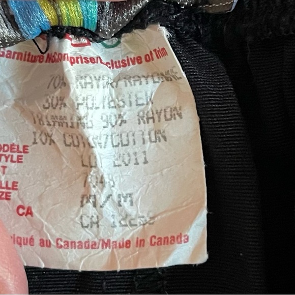 Vintage Two Roads Black Lace Trim Shorts Size Medium - Picture 6 of 9